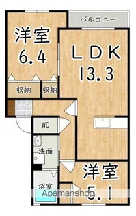 サウス・サンティーナ【2階】の間取り