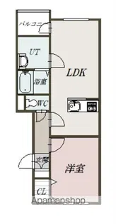 イーストコート【202号室】の間取り