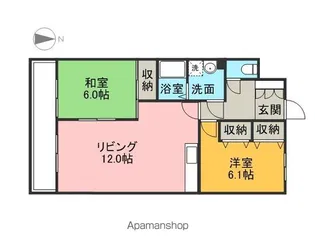 メゾンドフジ【3階】の間取り