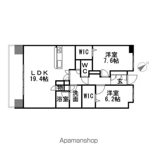 ロイヤルパークス千種【222号室】の間取り