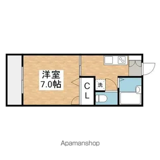 メゾンヴェール【201号室】の間取り