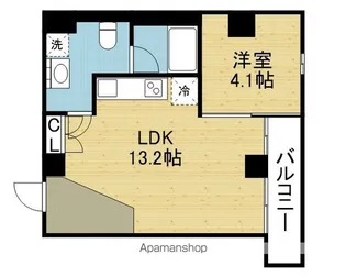 ラジエーションコート【303号室】の間取り
