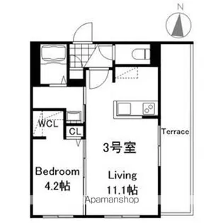 仮)プレスタ発寒5ー8MS【103号室】の間取り