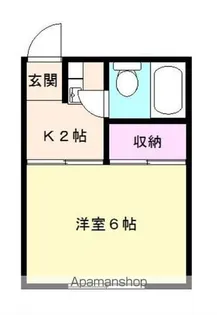 栄荘【203号室】の間取り