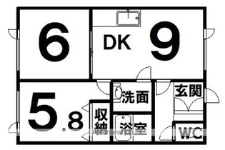 ドリームカーサ彩華Ⅱ【1階】の間取り