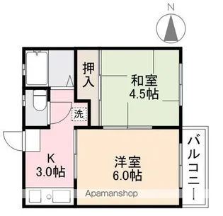 ファミール花園【1階】の間取り