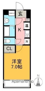 ラフィネ多屋Ⅱ【201号室】の間取り