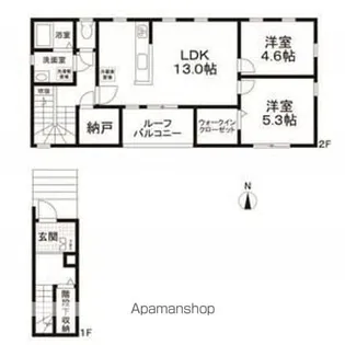 WEST HOUSE【2階】の間取り