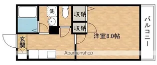 シャンラルジュ【205号室】の間取り