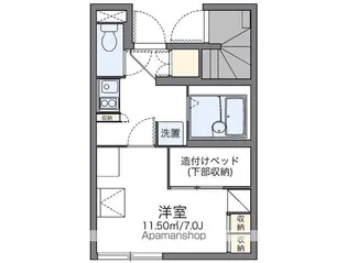 レオパレスソレーユ【1階】の間取り