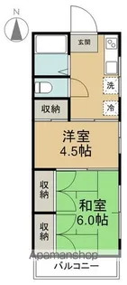小松島225ハイツ【2階】の間取り