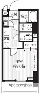 HF北四番丁レジデンス【6階】の間取り