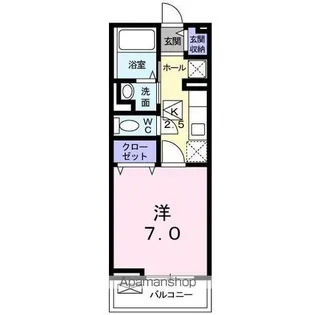 キルシュ ブラウ【2階】の間取り