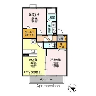 サンパティーク【2階】の間取り