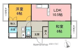 清水東レジデンス【303号室】の間取り