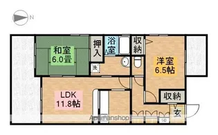 シティーガーデン善進本町【4階】の間取り