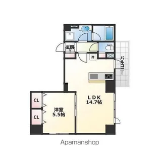 プライムアーバン津田沼【8階】の間取り