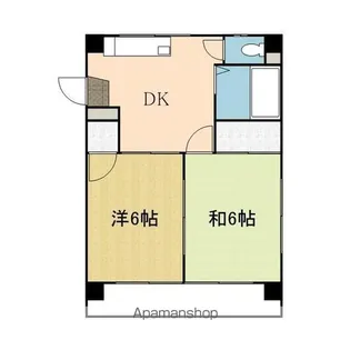 シャトー鶴原【4階】の間取り