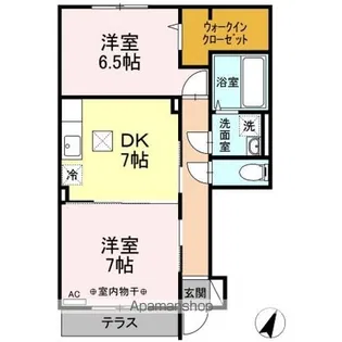 ルミエール A【1階】の間取り