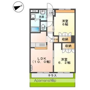 アルフィスタ トレ【1階】の間取り