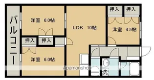 ピュアハイツ観音寺【105号室】の間取り