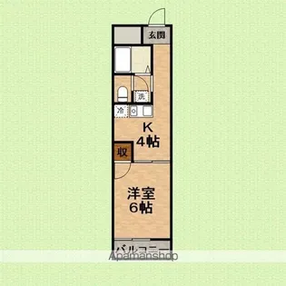 昌和コーポ【2階】の間取り