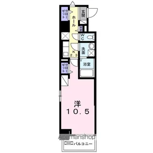 ウィステリア パーク 稲毛海岸【5階】の間取り