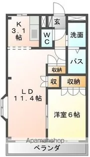 クオリティハイムⅢ番館【2階】の間取り
