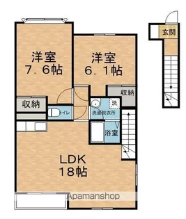 リィンフォース芙蓉【2階】の間取り