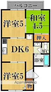 セジュール5番館【1階】の間取り