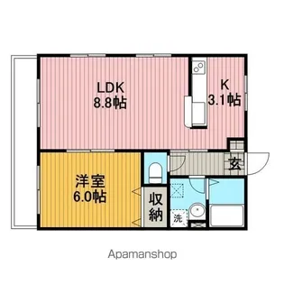 クレストイラゴ【1階】の間取り
