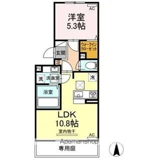 モン・エトワール【1階】の間取り