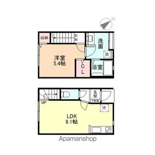 NEO SQUARE Ⅴ【102号室】の間取り