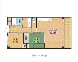 サラスバティー肥子【406号室】の間取り