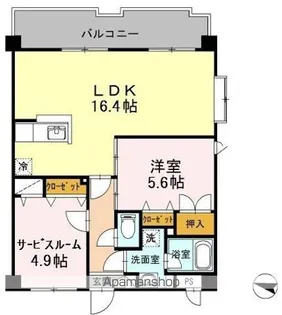 エクセレージュ中山【202号室】の間取り