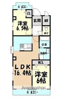 ホワイトフォーラムⅡ【2階】の間取り