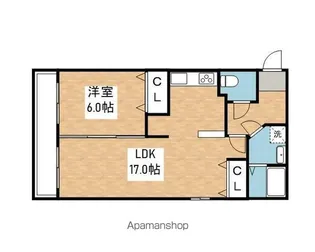 1LDKの間取り画像