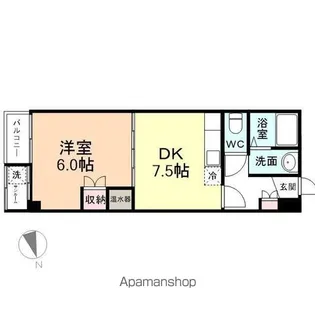 AGROST TOWER富山駅前【6階】の間取り