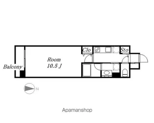 レジデンシア尾頭橋駅前【4階】の間取り