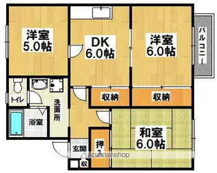 グレースハイツ【1階】の間取り