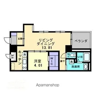 モンテ・ルーチェ喜与町【602号室】の間取り