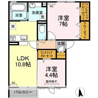 メゾン柊 B【1階】の間取り