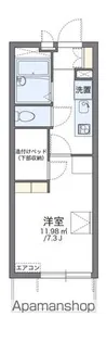 レオパレス大黒【202号室】の間取り