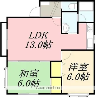 サンビレッジ大倉【102号室】の間取り
