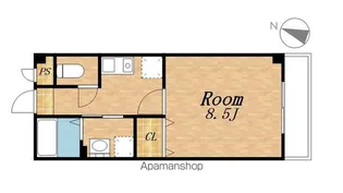 ARTーH【Ⅰ205号室】の間取り