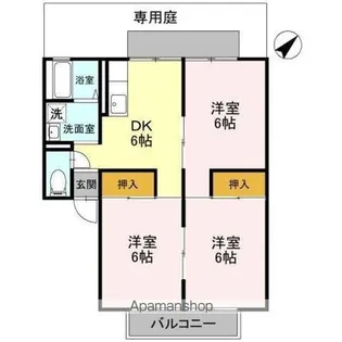 コーポボヌールⅠ【1階】の間取り