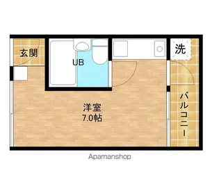 グラスフラッツ【304号室】の間取り