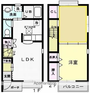 ヴェルドミール港ヶ丘 I【2階】の間取り