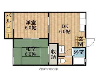 高洲南ハイツ【2階】の間取り