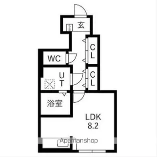 アクアフィオーレ江南【103号室】の間取り